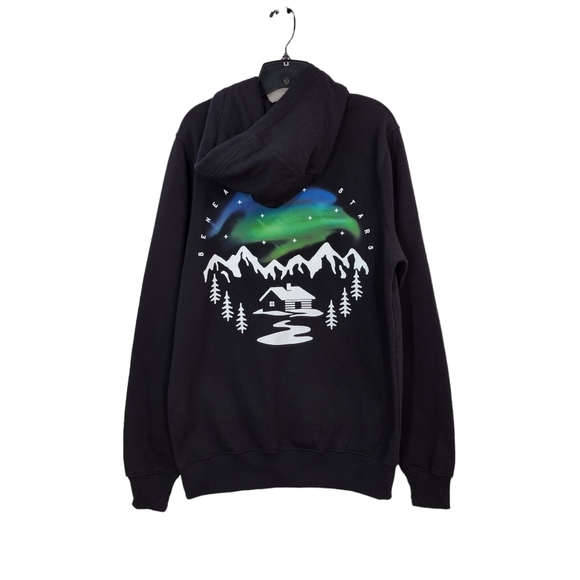 High Hope Clothing Men's Northern Lights Back Print Hoodie - M - Picture 5 of 8